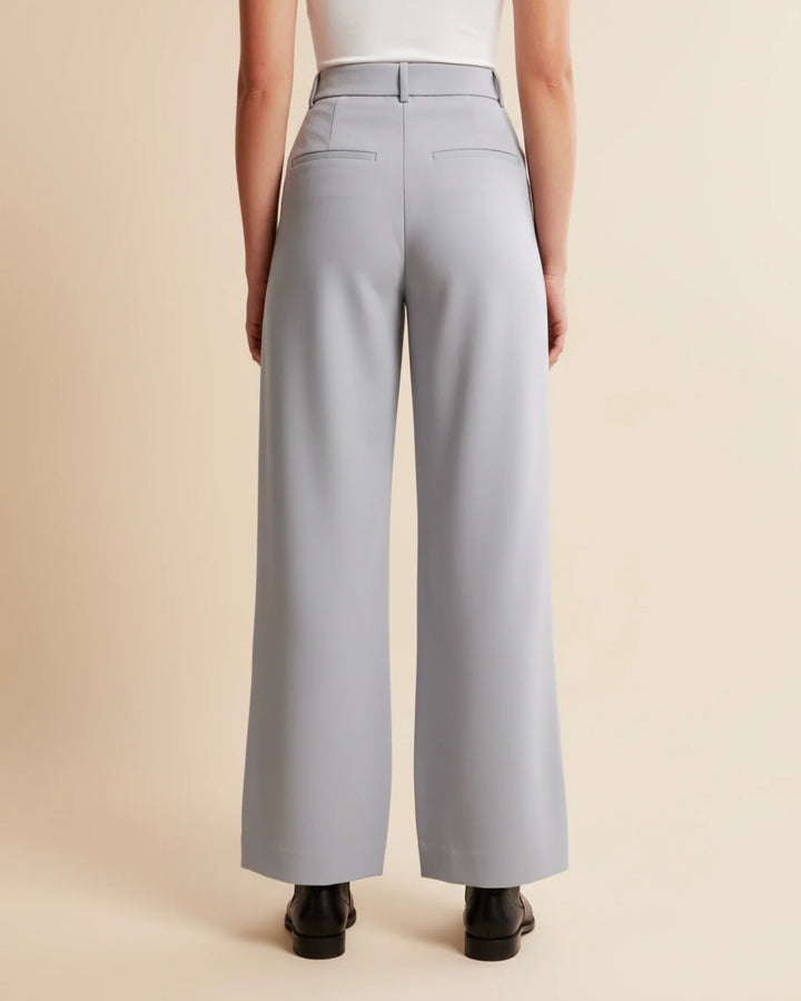 Mune | High Waist Pleated Leg Trousers with Tailored Fit